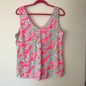 Lilly Pulitzer NWT Gigi Tank In Lobstah Roll Large